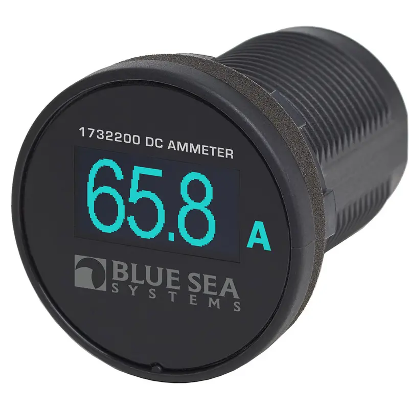 Blue Sea Systems 1732200 Mini Oled Ammeter – Real-Time Current Monitoring, Blue Display [1732200] 1
