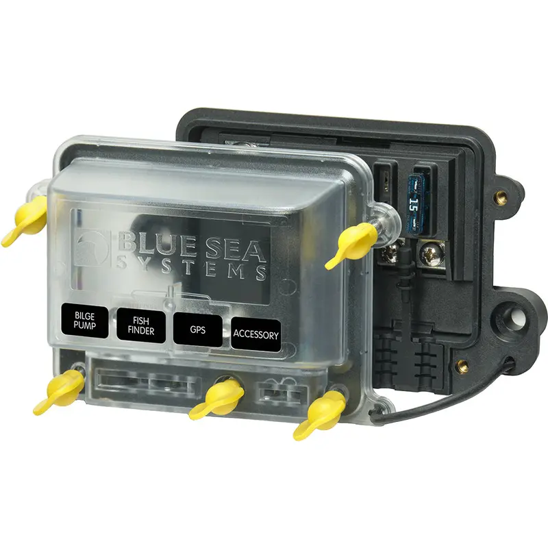 Blue Sea Systems 5056100 Waterproof St-Blade Fuse Block With Cover 1