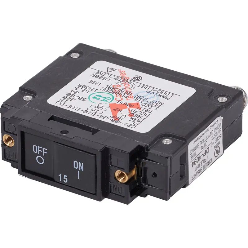 Blue Sea Systems 7456 Ul-489 Flat Rocker Circuit Breaker – 15A 1
