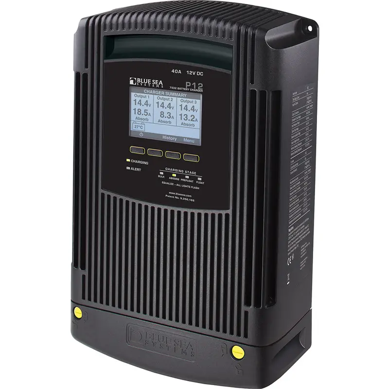 Blue Sea Systems 7532 P12 Gen2 40A 3-Bank Battery Charger 1