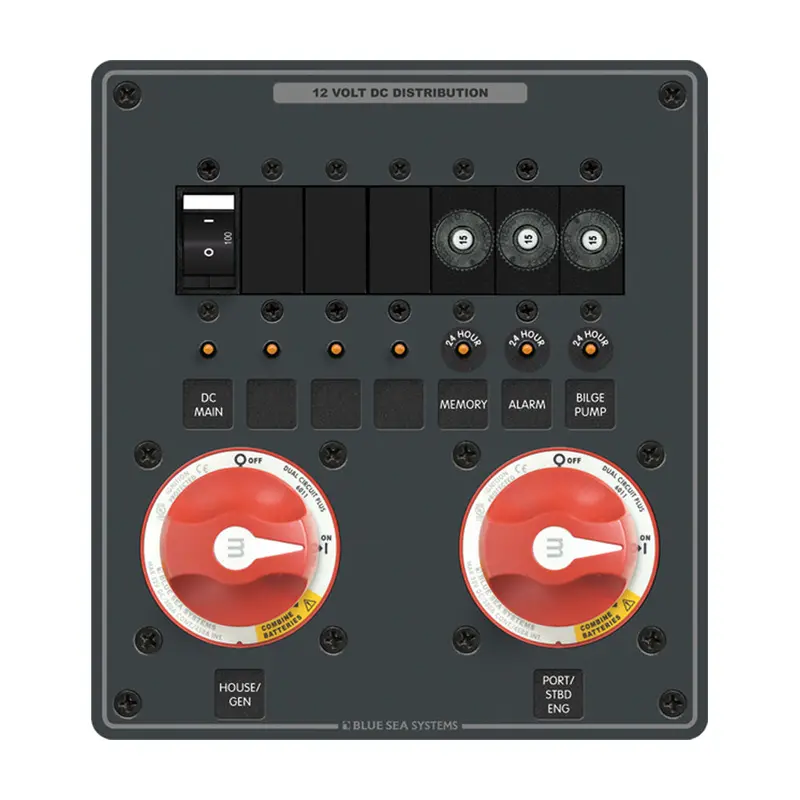 Blue Sea Systems M-Series Dual-Circuit Plus Switch: 2-Position Isolation, Model 8689 1