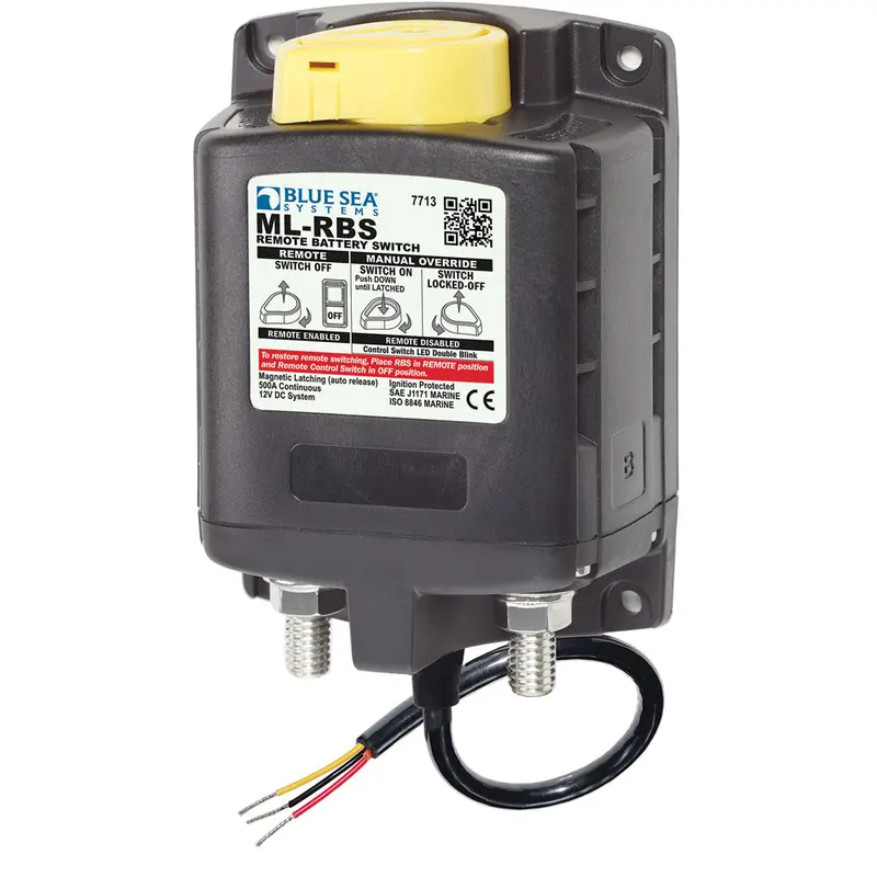 Blue Sea Systems Ml-Rbs Remote Battery Switch With Manual Release – 12V Dc – Model 7713 1