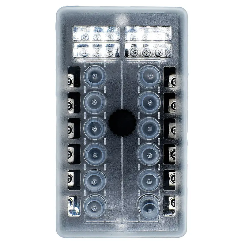 Bluewater 12-Circuit Beaker Block With Protective Cover – Marine-Grade 1