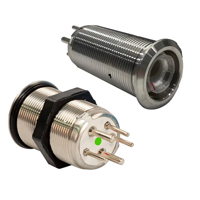 Bluewater 22Mm Momentary Inrush Push Button Switch – Blue/Red Leds (Body Only) 1