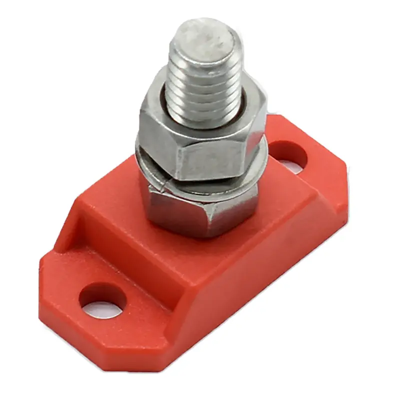 Bluewater 3/8-Inch Red Power Post Terminal – Corrosion-Resistant 1