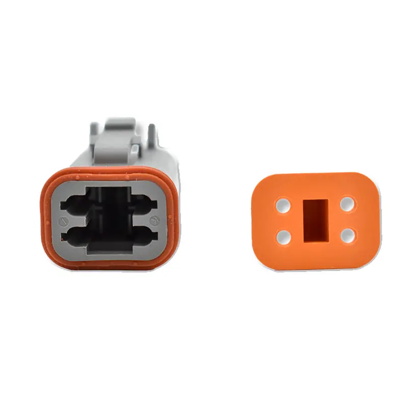 Bluewater 4-Pin Deutsch Female Connector With Wedge Lock – Compact Waterproof Interface 1