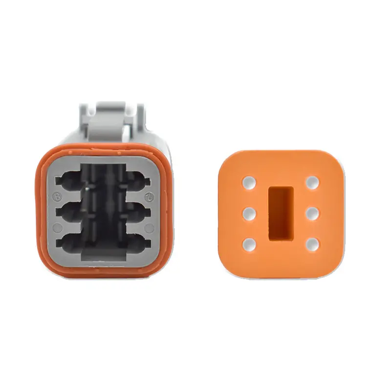 Bluewater 6-Pin Deutsch Female Connector With Wedge Lock – High-Reliability Marine Harness 1