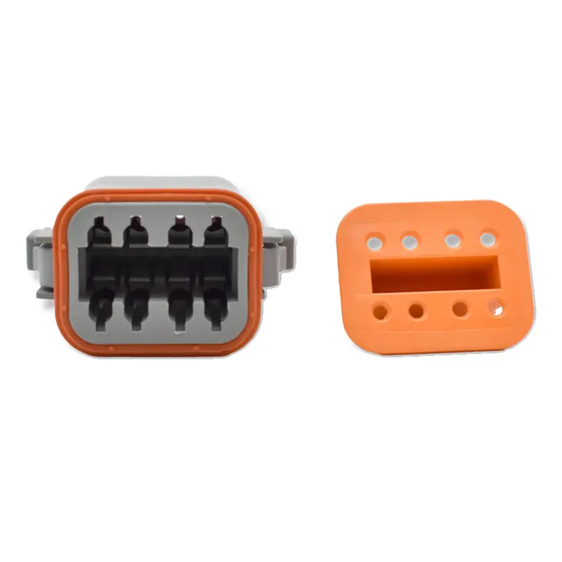Bluewater 8-Pin Deutsch Female Connector With Wedge Lock – Dual-Row Waterproof Housing 1