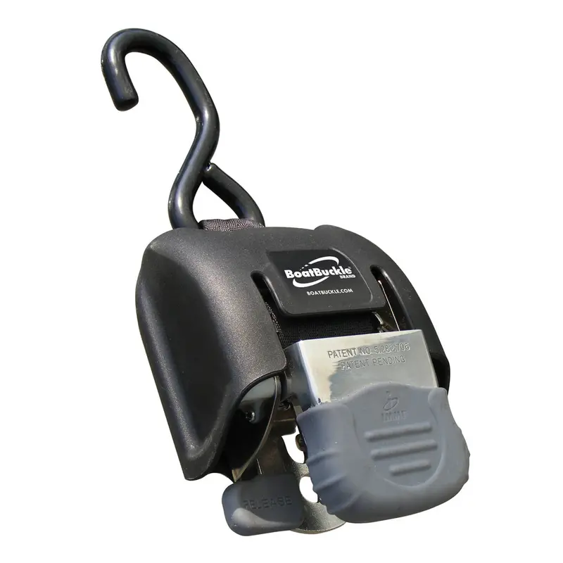 Boatbuckle G2 Retractable Transom Tie-Down – Stainless Steel, 2"-43" Pair [F14256] 1