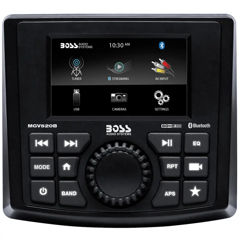 Boss Audio Mgv520B Marine Stereo – Am/Fm/Bluetooth/Usb + Rear Camera Input [Mgv520B] 1