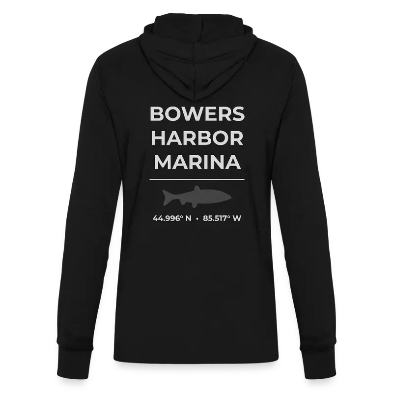 Bowers Harbor Marina Durable Hooded Long-Sleeve Top 1