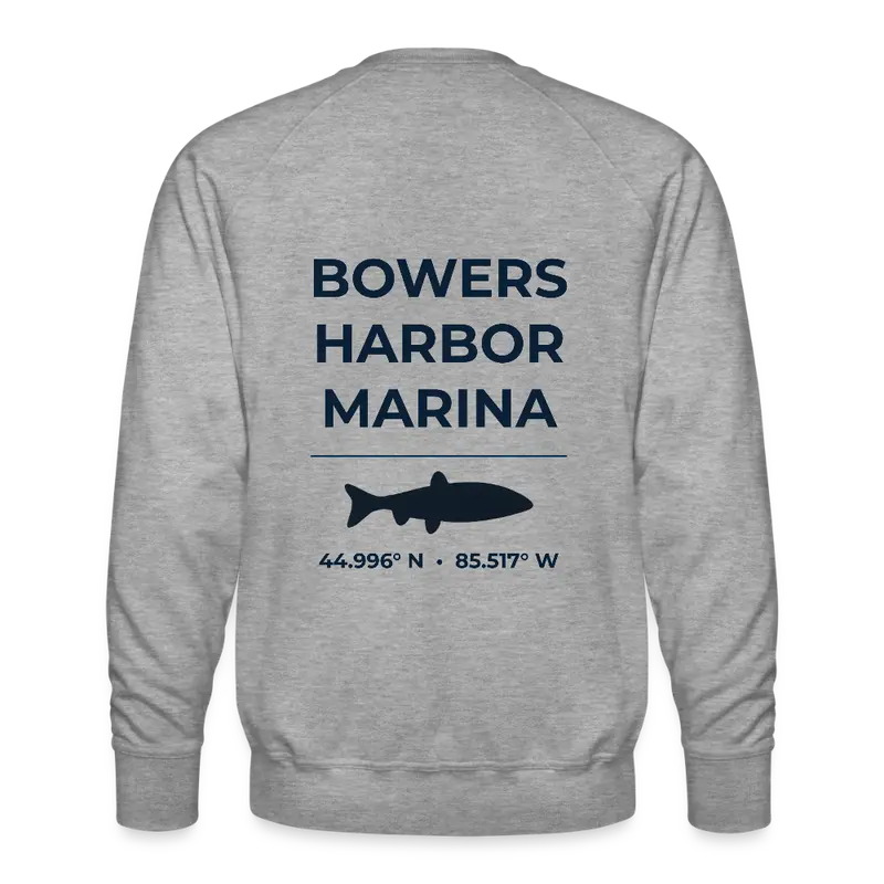 Bowers Harbor Marina Heritage-Style Crew Sweatshirt 1