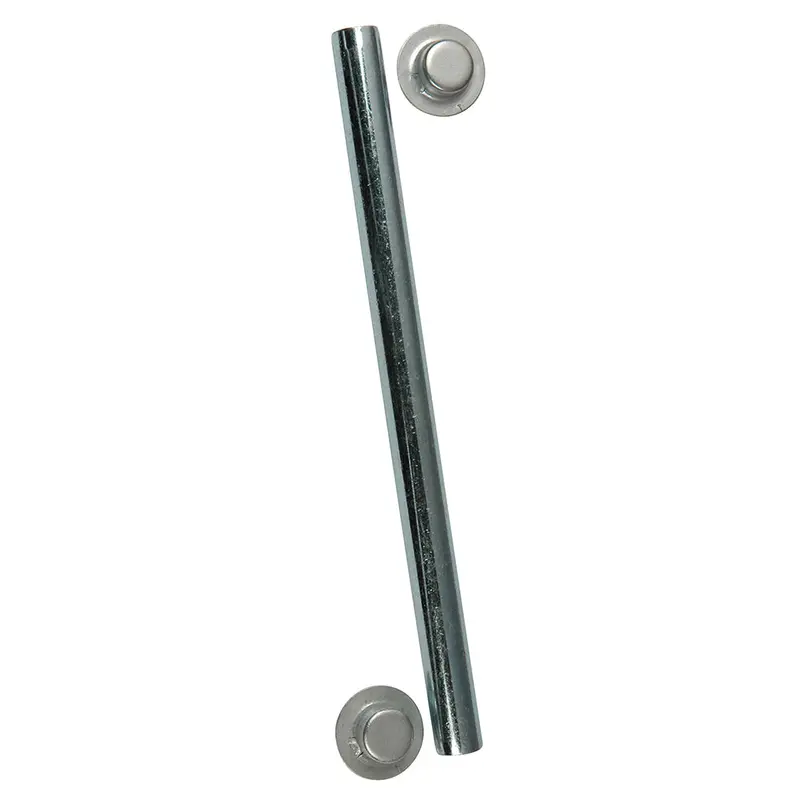 C.E. Smith 1/2-Inch × 5.25-Inch Zinc Roller Shaft With Cap Nuts [10700A] 1