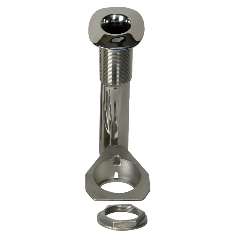 C.E. Smith 80 Series 15° Screwless Flush-Mount Rod Holder – Stainless Steel, Cast Base, Black Liner [53687C] 1