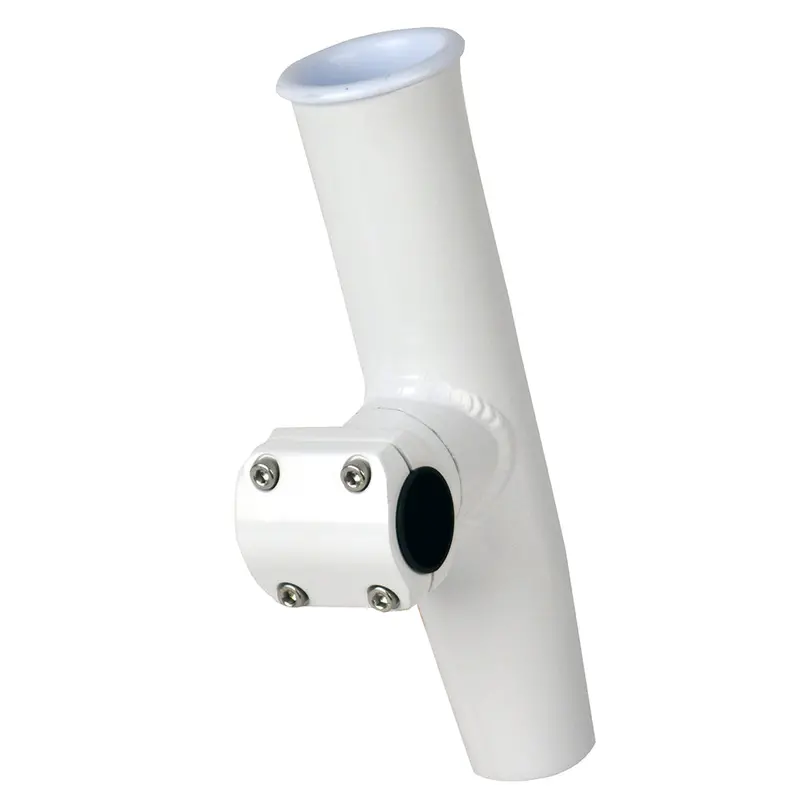 C.E. Smith Adjustable Mid-Mount Rod Holder – Fits 1-1/4" Or 1-5/16" Od Rods, White Powder-Coated Aluminum [53774] 1