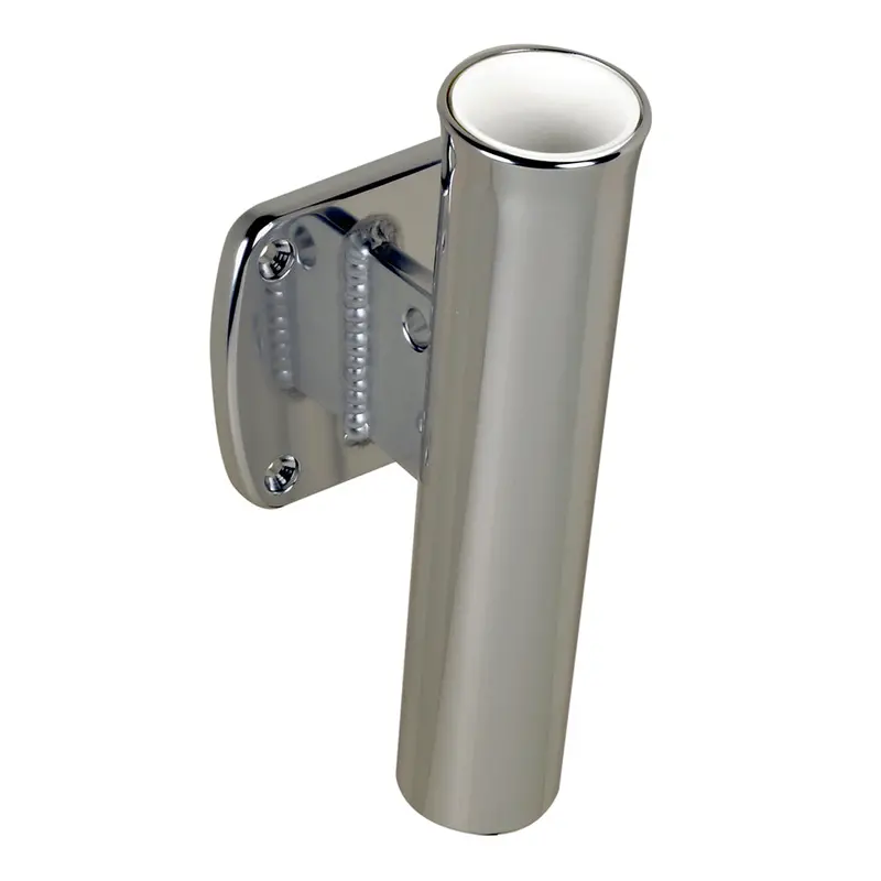C.E. Smith Single-Piece 5° Transom-Mount Aluminum Rod Holder – Lightweight & Durable 1