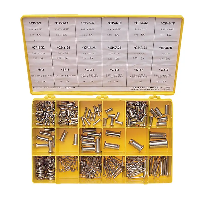 C. Sherman Johnson Cotter Pin, Ring Pin, And Clevis Pin Hardware Assortment [37-503] 1