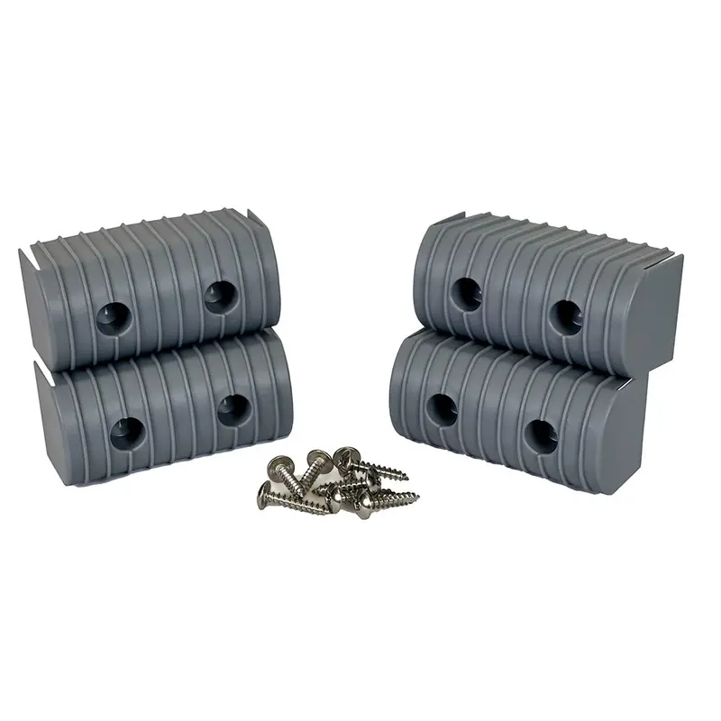 Caliber Bunkwrap 2X4" Grey End Cap Kit – Stainless Steel Hardware, 4-Pack [23051] 1