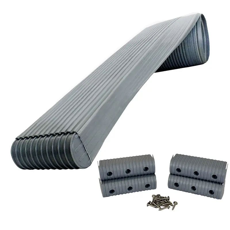 Caliber Bunkwrap All-In-One Kit – Grey: 16' X 2" X 6" Wrap Roll, 4 Caps, Hrdw Roll & 4 Endcaps W/Stainless Hardware [23052] 1