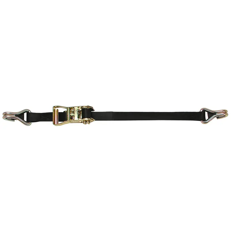 Cargobuckle 1" X 12' Ratchet Tie-Down Strap With Double J-Hooks & Keeper [F14060] 1