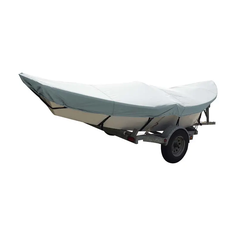 Carver Poly-Flex Ii Custom-Fit Drift Boat Cover For 16-Foot Models, Grey [74300F-10] 1