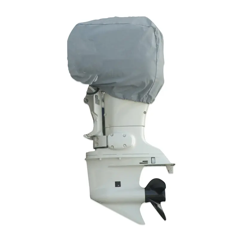 Carver Sun-Dura Outboard Motor Cover – Fits 40–70 Hp Engines, 25"L × 18"H × 15"W, Grey [70002S-11] 1