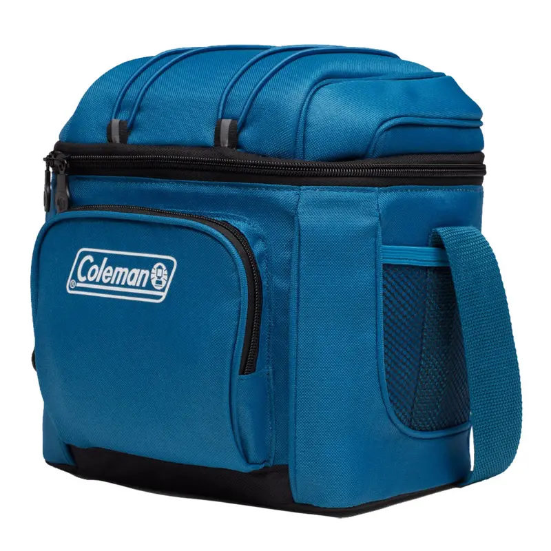 Coleman Chiller 9-Can Soft-Sided Cooler In Deep Ocean Blue 1