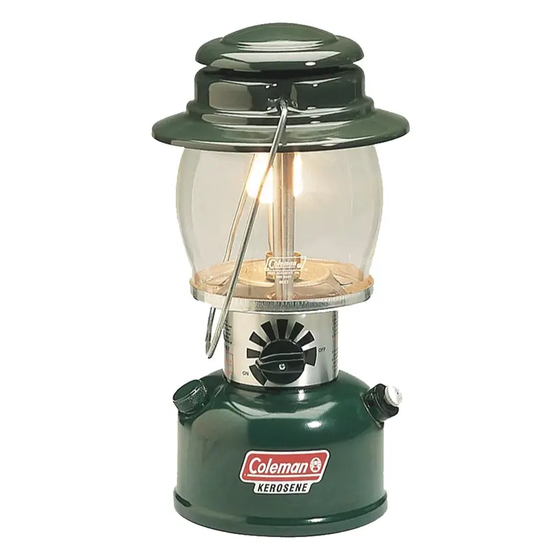 Coleman Traditional Kerosene Lantern – Green Glass Globe 1