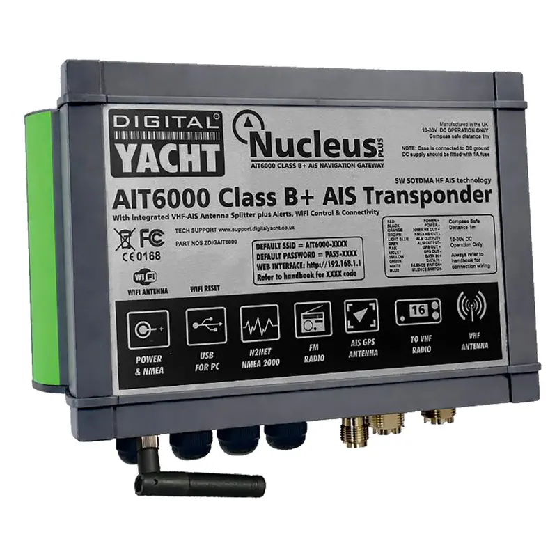 Digital Yacht Ait6000 Class B+ Ais Transponder With Nmea 0183/2000 Support [Zdigait6000] 1