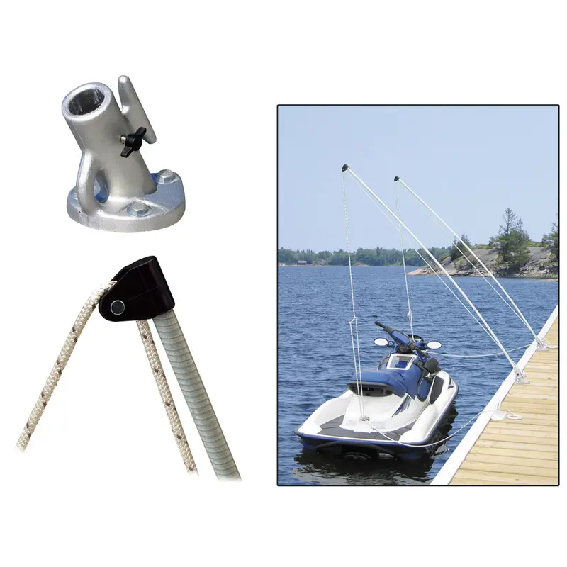 Dock Edge Economy Mooring Whips – 8Ft Pair, 2000 Lbs Capacity (Extends To 18Ft) [De3100F] 1