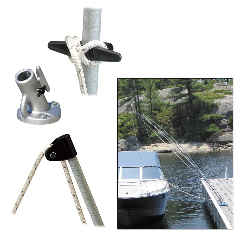 Dock Edge Premium Mooring Whips – 8Ft Pair, 2500 Lbs Capacity (Extends To 18Ft) [De3200F] 1