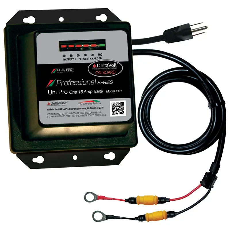 Dual Pro Professional Series 15A Single-Bank Battery Charger – 12V Only (Ps1) 1