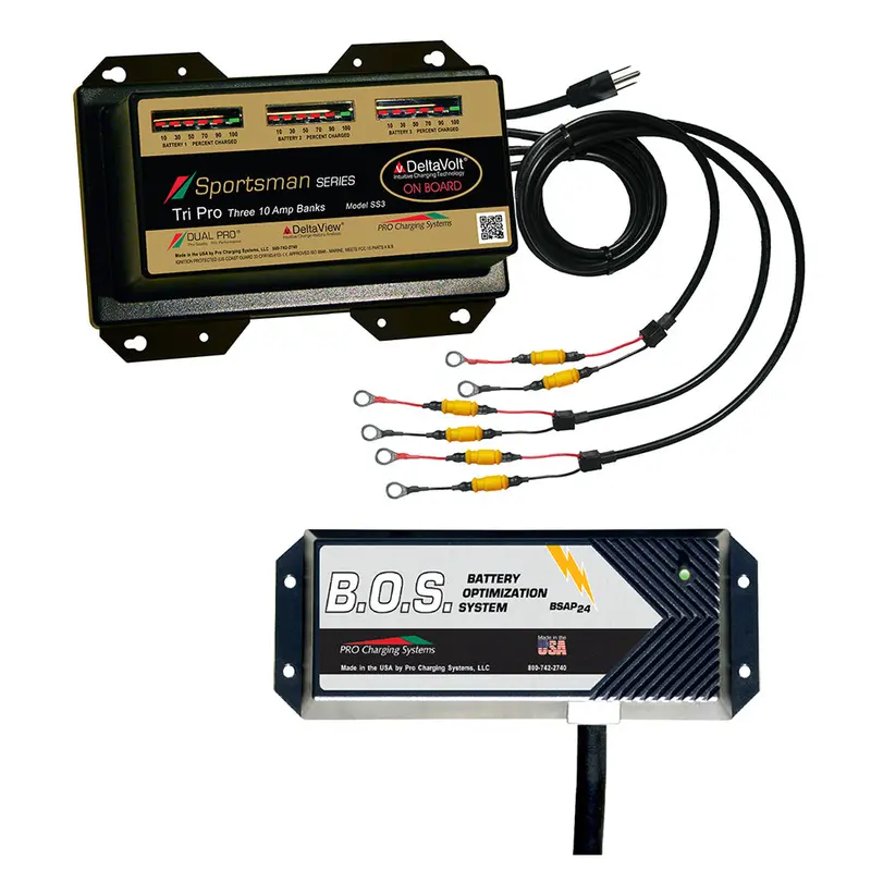 Dual Pro Ss3 Manual 3-Bank 12V Marine Battery Charger With Triple-Bank Battery-On-Start (B.O.S.) Support (Ss3/Bos12V3) 1