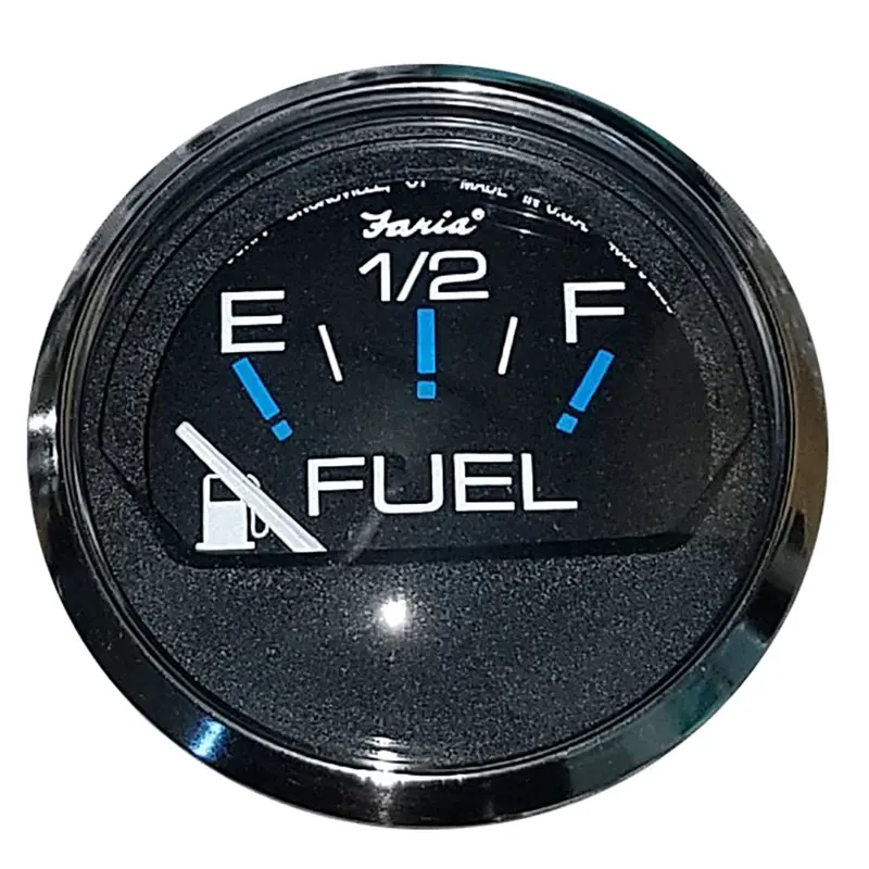 Faria Chesapeake Black 2-Inch Fuel Level Indicator – E To F Scale [13701] 1
