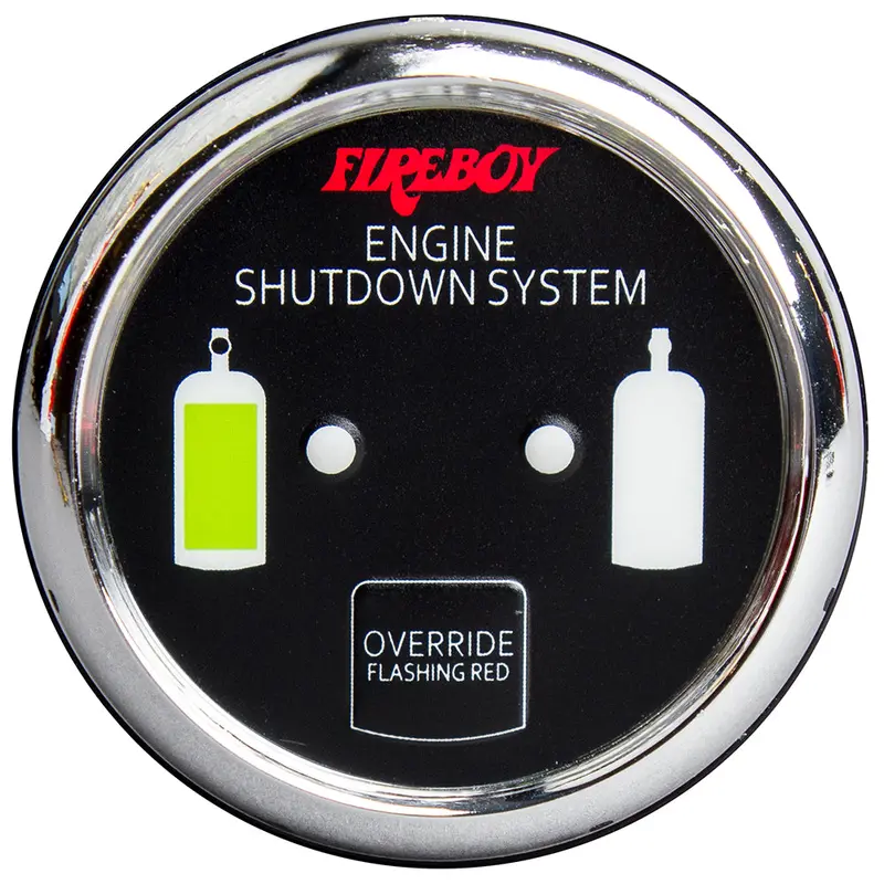 Fireboy-Xintex Du-Rch-20-R Helm Control Display – Chrome Bezel, Full-Color Led Graphics, Engine Safety System Ready [Du-Rch-20-R] 1