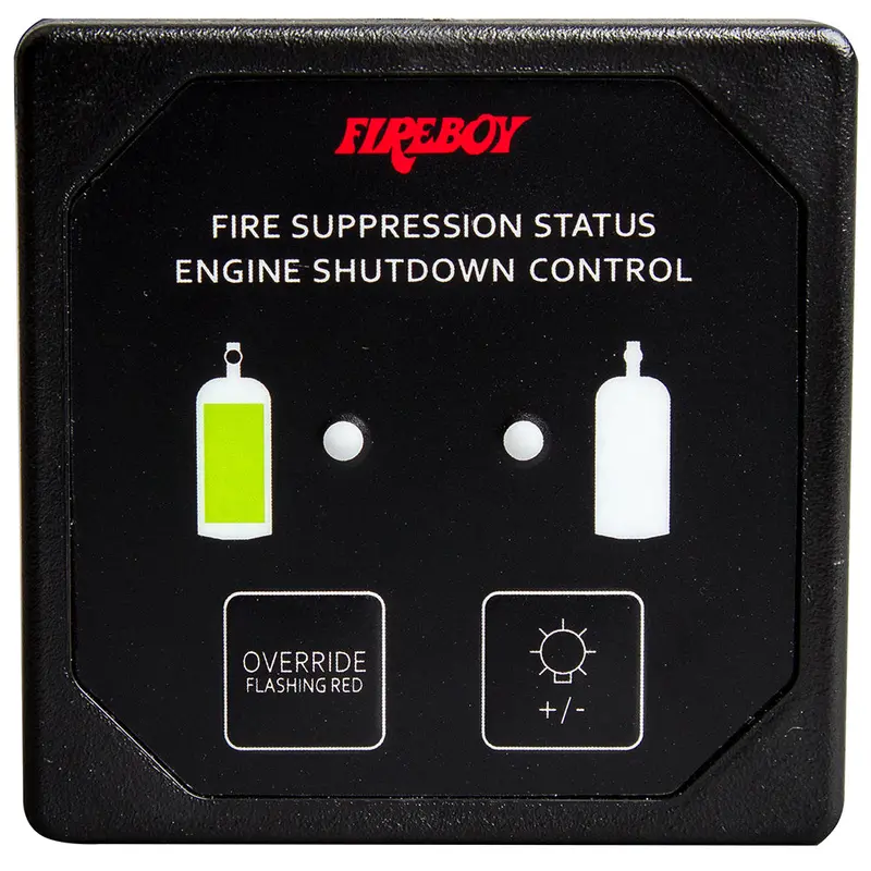 Fireboy-Xintex Du-Sbh-20-R Deluxe Helm Display – Black Bezel, Membrane Switches, Remote Horn & Engine Shutdown Integration [Du-Sbh-20-R] 1