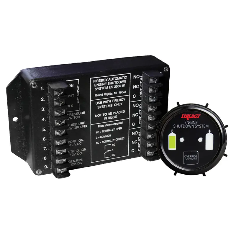Fireboy-Xintex Es-3000 Engine Shutdown System – Round Display Interface 1