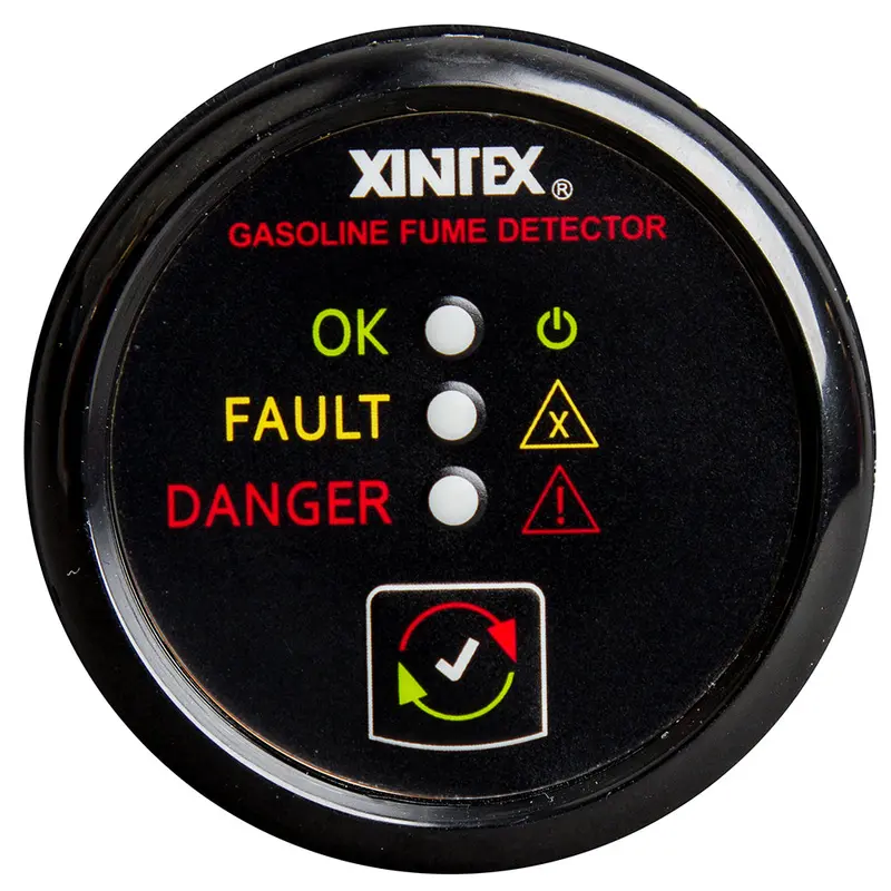 Fireboy-Xintex Gasoline Fume Detector – Black Bezel, 12/24V – Model G-1B-R 1