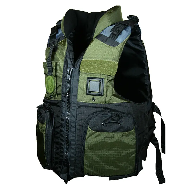 First Watch Av-800 Four-Pocket Flotation Vest – Od Green, Size S–M [Av-800-Gn-S/M] 1