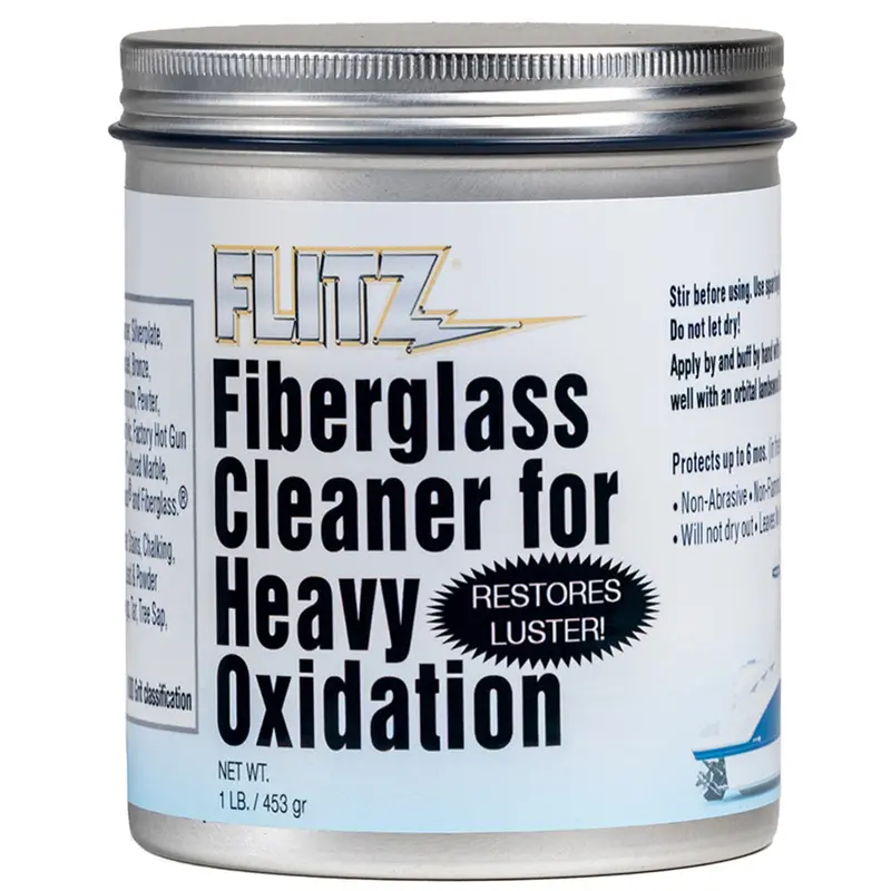 Flitz Fiberglass Restoration Cleaner – 1 Lb Tub For Severe Oxidation 1