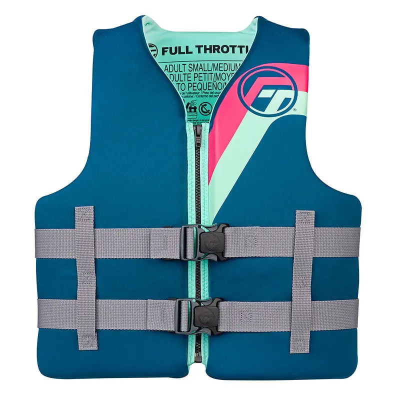 Full Throttle Adult Rapid-Dry Life Jacket – Aqua, Size S/M (Uscg Approved) 1