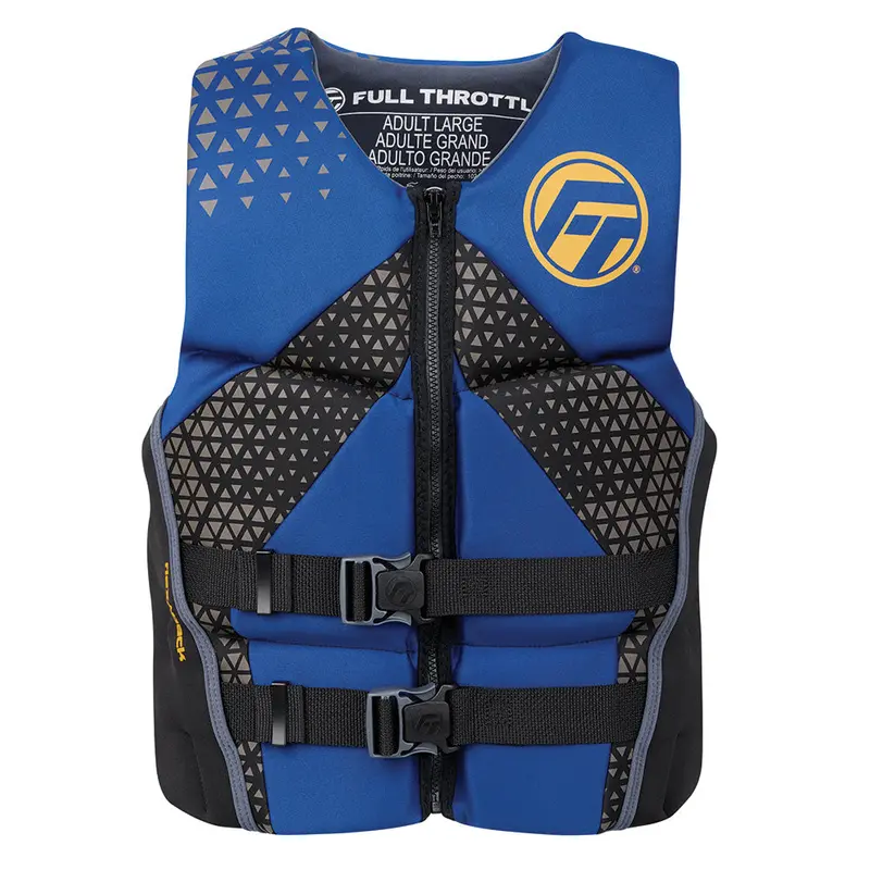 Full Throttle Men’S Blue/Black Rapid-Dry Flex-Back Life Jacket – Extra Large 1