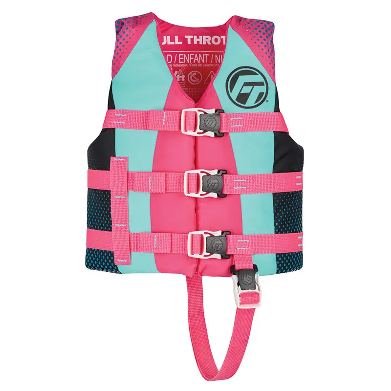 Full Throttle Pink Child Nylon Life Jacket 1