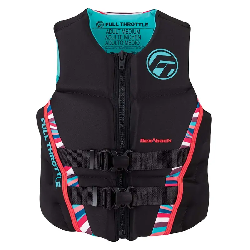 Full Throttle Women’S Rapid-Dry Flex-Back Pfd – Extra-Small, Pink/Black [142500-105-810-22] 1