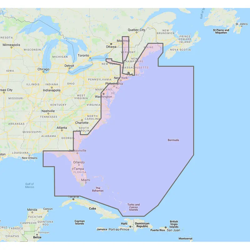 Furuno Mm3 Vector Chart Unlock Code: U.S. East Coast, Bahamas & Bermuda (Standard Res + Satellite Imagery) [Mm3-Vna-022] 1