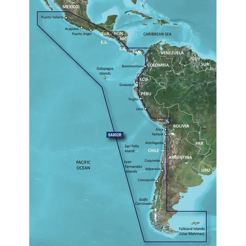 Garmin Bluechart G3 Hd Microsd Card – South America West Coast Coverage [010-C1063-20] 1