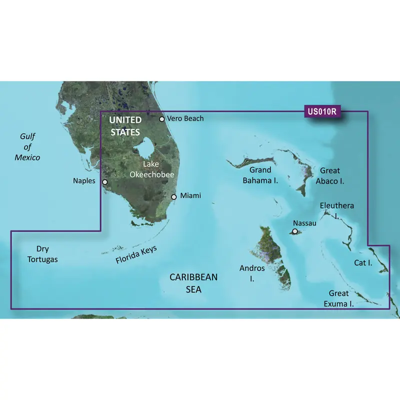 Garmin Bluechart G3 Vision Hd Microsd – Vus010R: Southeast Florida – Miami, Biscayne Bay & Keys 1