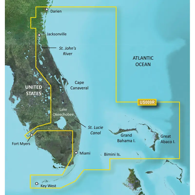 Garmin Bluechart G3 Vision Hd Sd Card – Vus009R: Jacksonville To Key West Navigational Charts 1