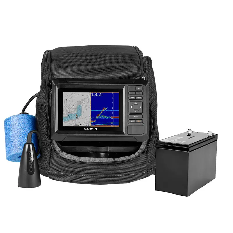 Garmin Echomap Uhd2 5-Inch Cv Ice Fishing Bundle With Dual Beam-If Transducer 1