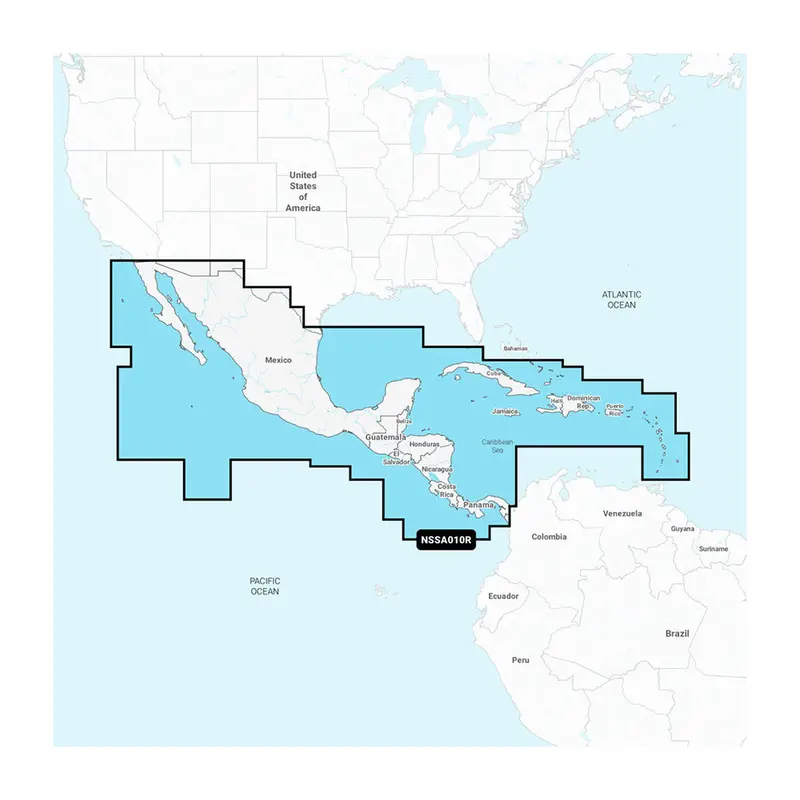 Garmin Navionics+ Nautical Map For Central America And The Caribbean – Model Nssa010R (010-C1451-20) 1